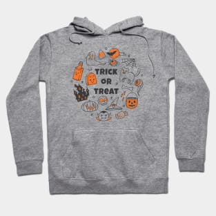 Cute Halloween Doodle Art Hoodie